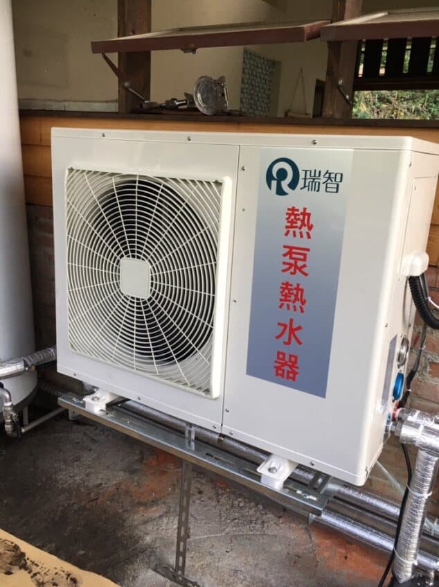 全勝熱泵看山民宿AN-102AE熱泵熱水器安裝實例 — 專業施工實績